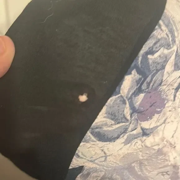 Simply vera Vera wang Floral Black and Blue Dress with defects nwt pictured - Picture 5 of 9